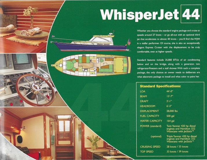 Little Harbor 2000 Whisperjet Brochure