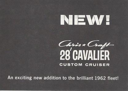 Chris Craft Cavalier 28 Custom Cruiser Launch Mini Brochure