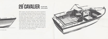 Chris Craft Cavalier 28 Custom Cruiser Launch Mini Brochure