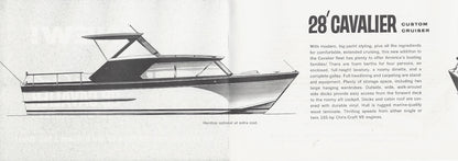 Chris Craft Cavalier 28 Custom Cruiser Launch Mini Brochure