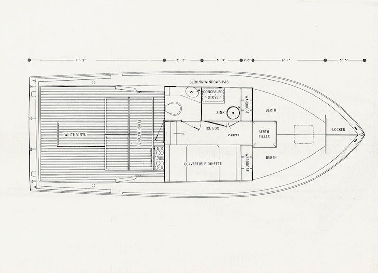 Chris Craft Cavalier 28 Custom Cruiser Launch Mini Brochure
