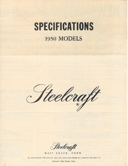 Churchward 1950 Steelcraft Brochure