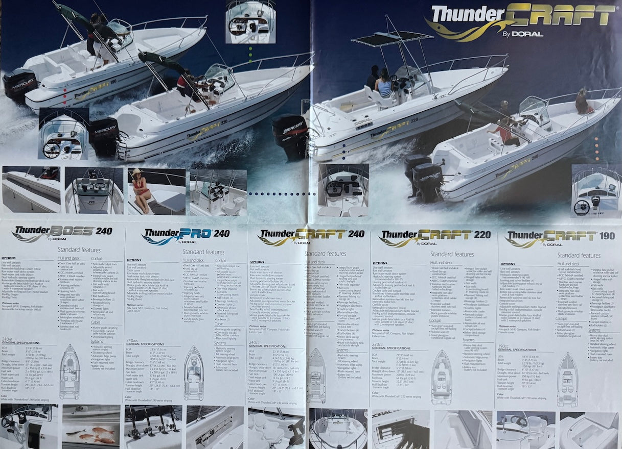 Doral 2001 Thundercraft Poster Brochure