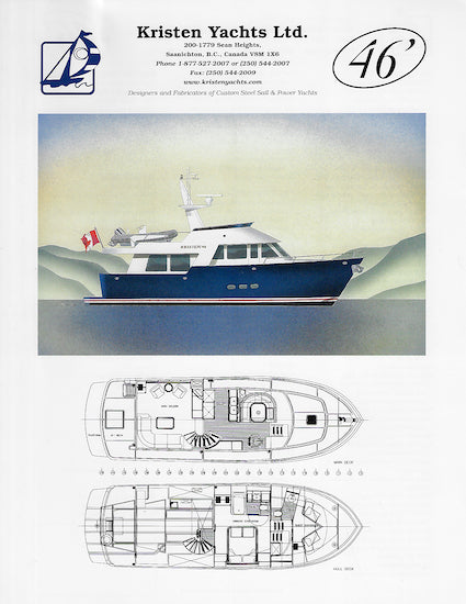 Kristen 46 Motor Yacht Specification Brochure