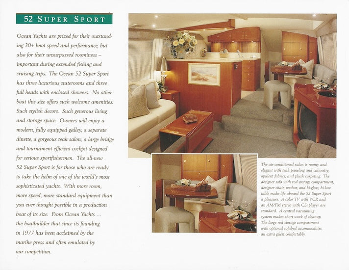 Ocean 52 Super Sport Brochure