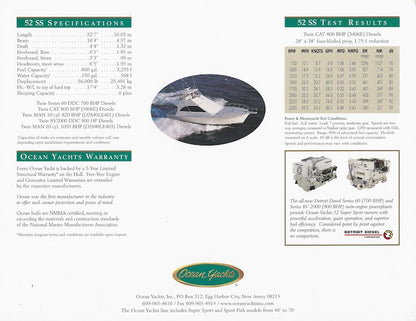Ocean 52 Super Sport Brochure