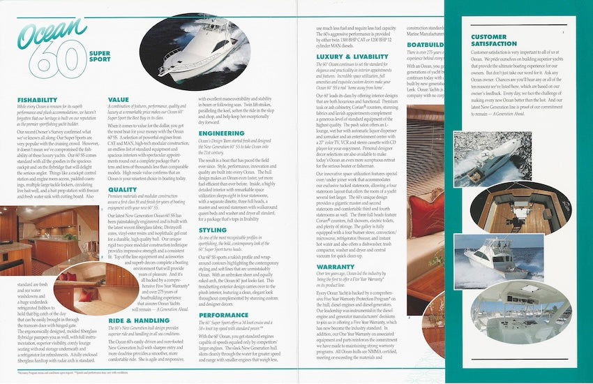 Ocean 60 Super Sport Brochure