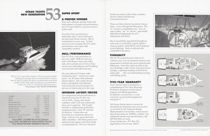 Ocean 53 Super Sport Brochure