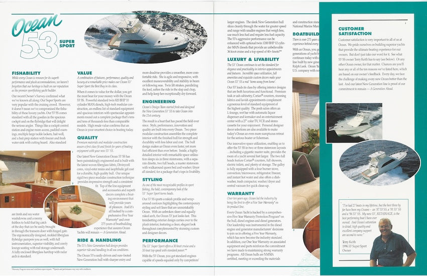 Ocean 53 Super Sport Brochure