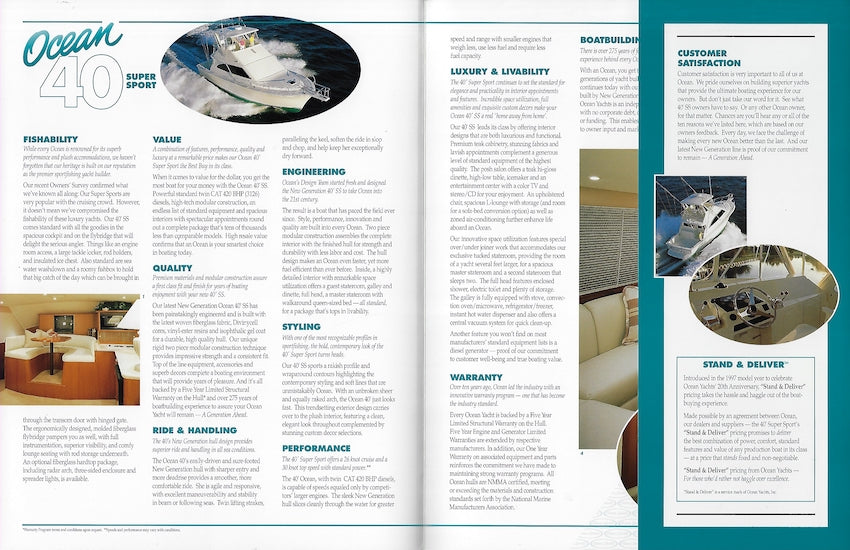 Ocean 40 Super Sport Brochure