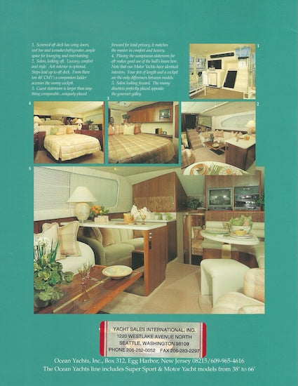 Ocean 44 Motor Yacht & 48 Cockpit Motor Yacht Brochure