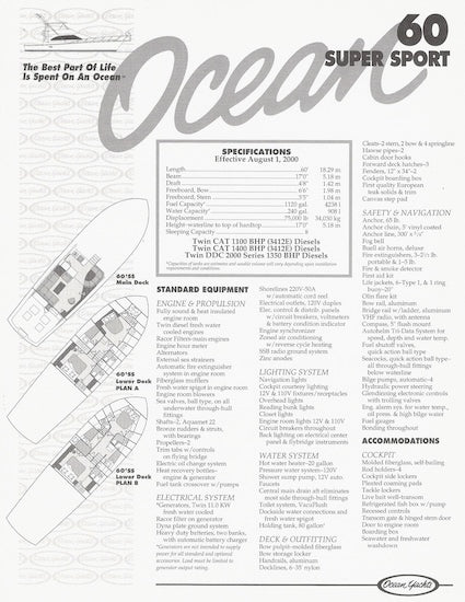 Ocean 60 Super Sport Brochure
