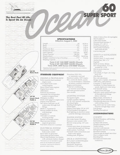 Ocean 60 Super Sport Brochure