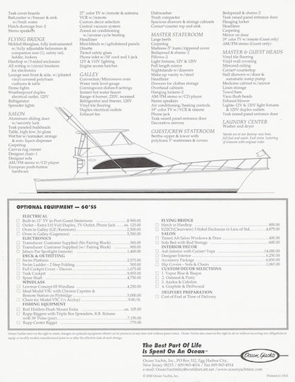 Ocean 60 Super Sport Brochure