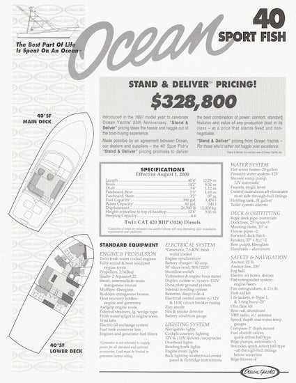 Ocean 40 Sport Fish Brochure