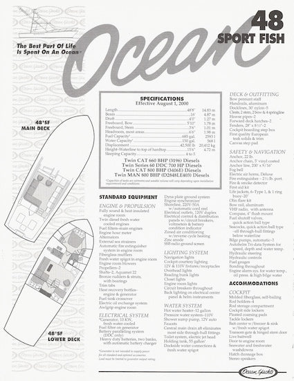 Ocean 48 Sport Fish Brochure