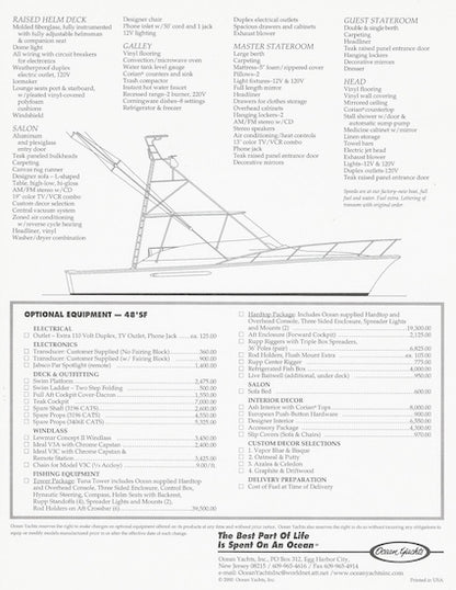 Ocean 48 Sport Fish Brochure