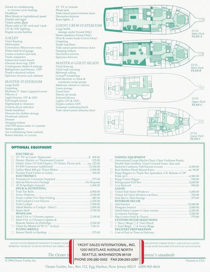 Ocean 53 Super Sport Brochure