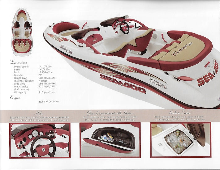 Sea Doo 2000 Sport Boats Brochure