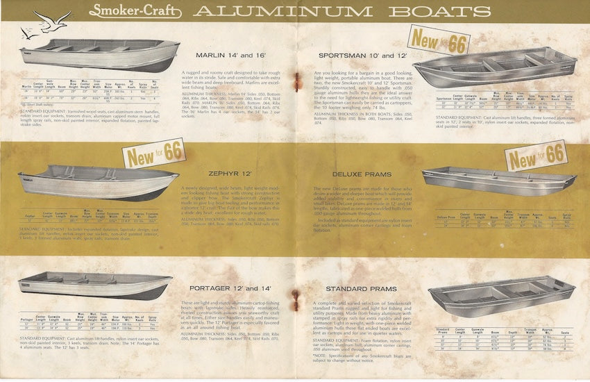 Smoker Craft 1966 Brochure