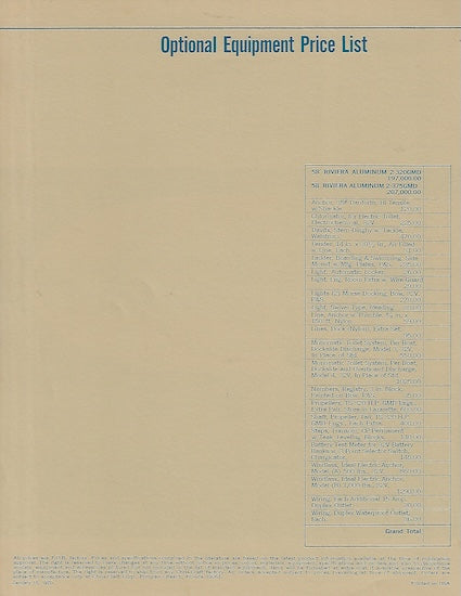 Chris Craft Roamer 58 Riviera Specification Brochure