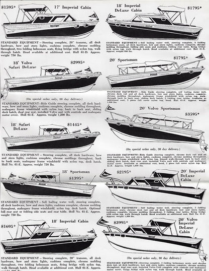 Sport Craft 1962 Brochure