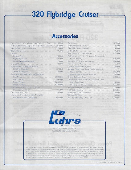 Luhrs 320 Sport Brochure