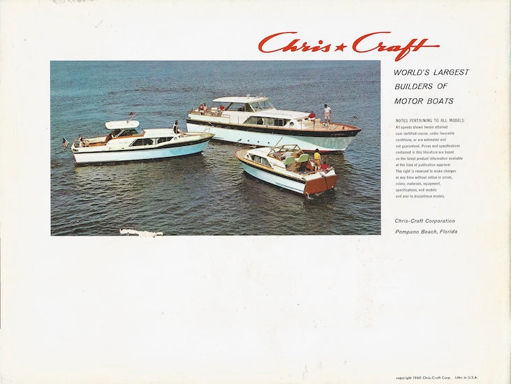 Chris Craft 1961 Brochure