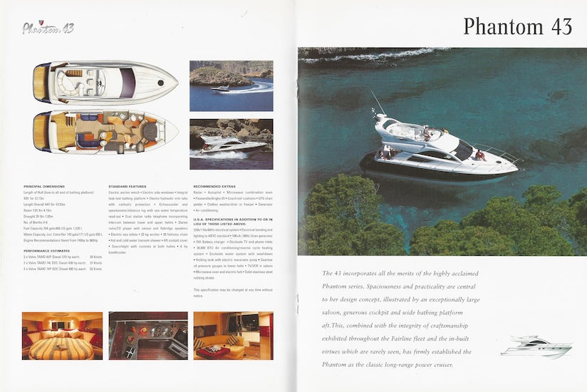 Fairline 2001 Abbreviated Brochure