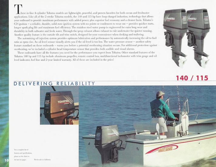 Tohatsu 2001 Outboard Brochure