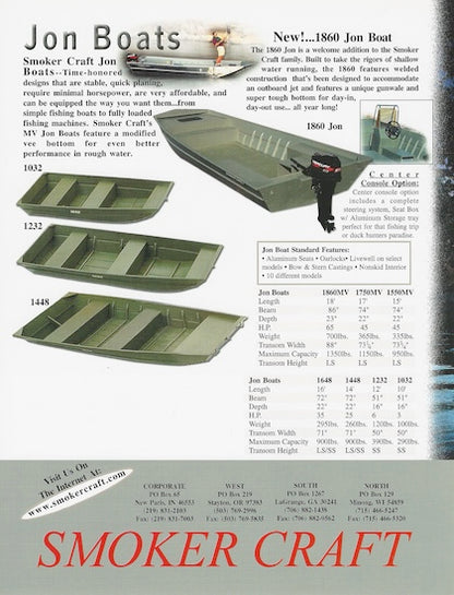 Smoker Craft 1997 American Angler Brochure