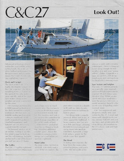 C&C 27 Mark V Brochure
