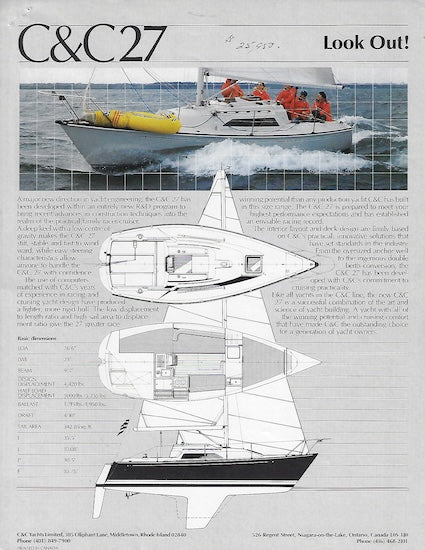C&C 27 Mark V Brochure