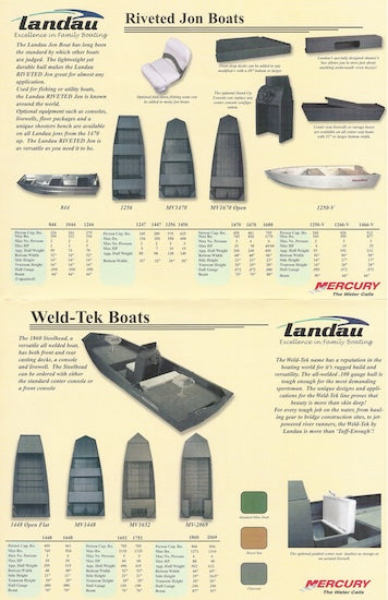 Landau 2001 Jon Boat Brochure