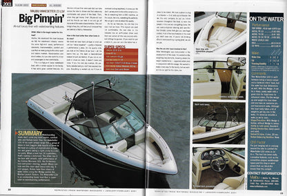 Malibu 2001 Waterski Boat Buyers Magazine Reprint Brochure