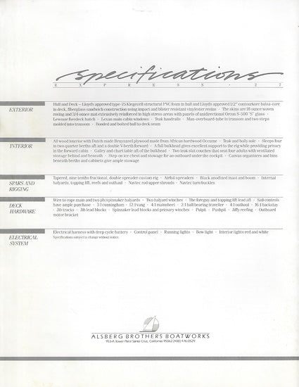 Express 27 Brochure