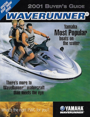 Yamaha 2001 Waverunner Buyers Guide Brochure