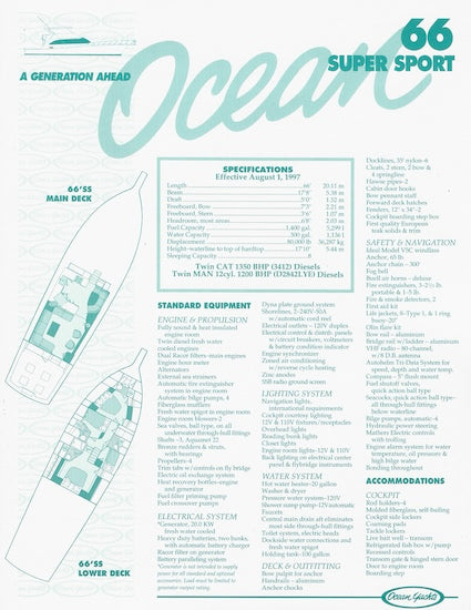 Ocean 66 Super Sport Brochure