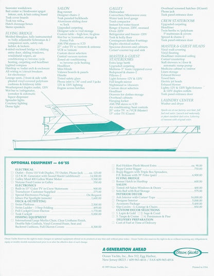 Ocean 66 Super Sport Brochure