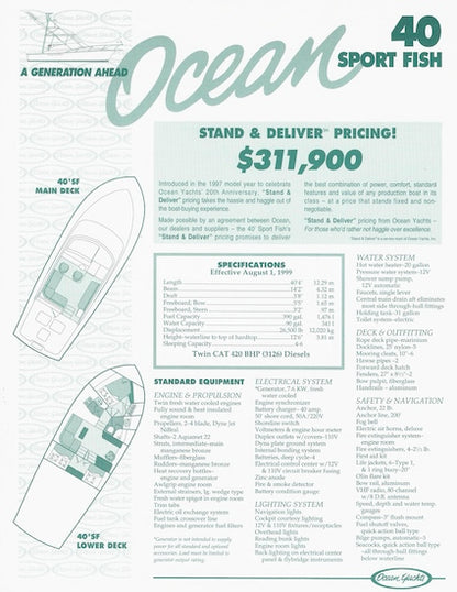 Ocean 40 Sport Fish Brochure