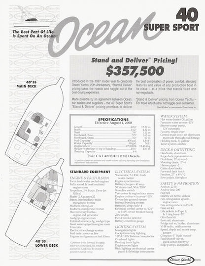 Ocean 40 Super Sport Brochure