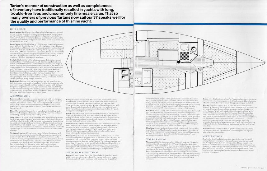 Tartan 37 Brochure