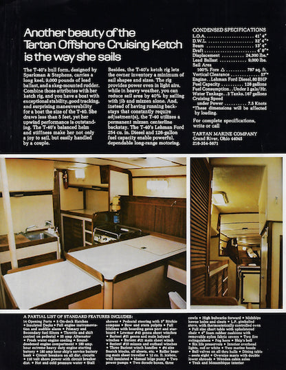 Tartan Offshore 40 Cruising Ketch Brochure