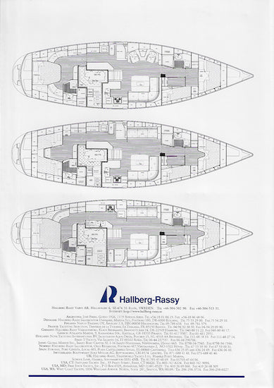 Hallberg-Rassy 53 Poster Brochure