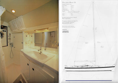 Hallberg-Rassy 53 Poster Brochure