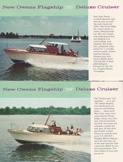 Owens Flagship 28 & 35 Deluxe Cruiser Brochure