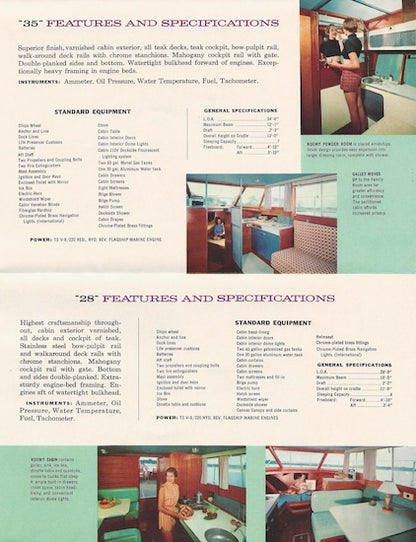 Owens Flagship 28 & 35 Deluxe Cruiser Brochure