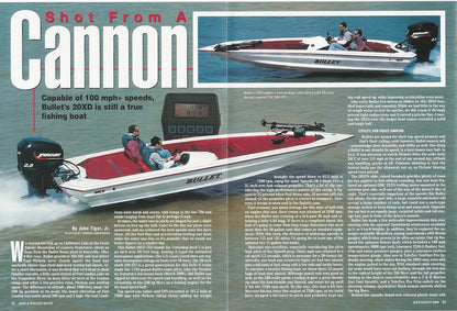 Bullet 20XD Bass & Walleye Magazine Reprint Brochure