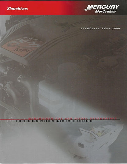 Mercury 2001 Mercruiser Sterndrives Brochure