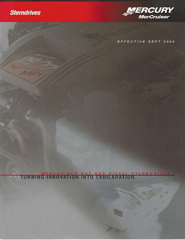 Mercury 2001 Mercruiser Sterndrives Brochure